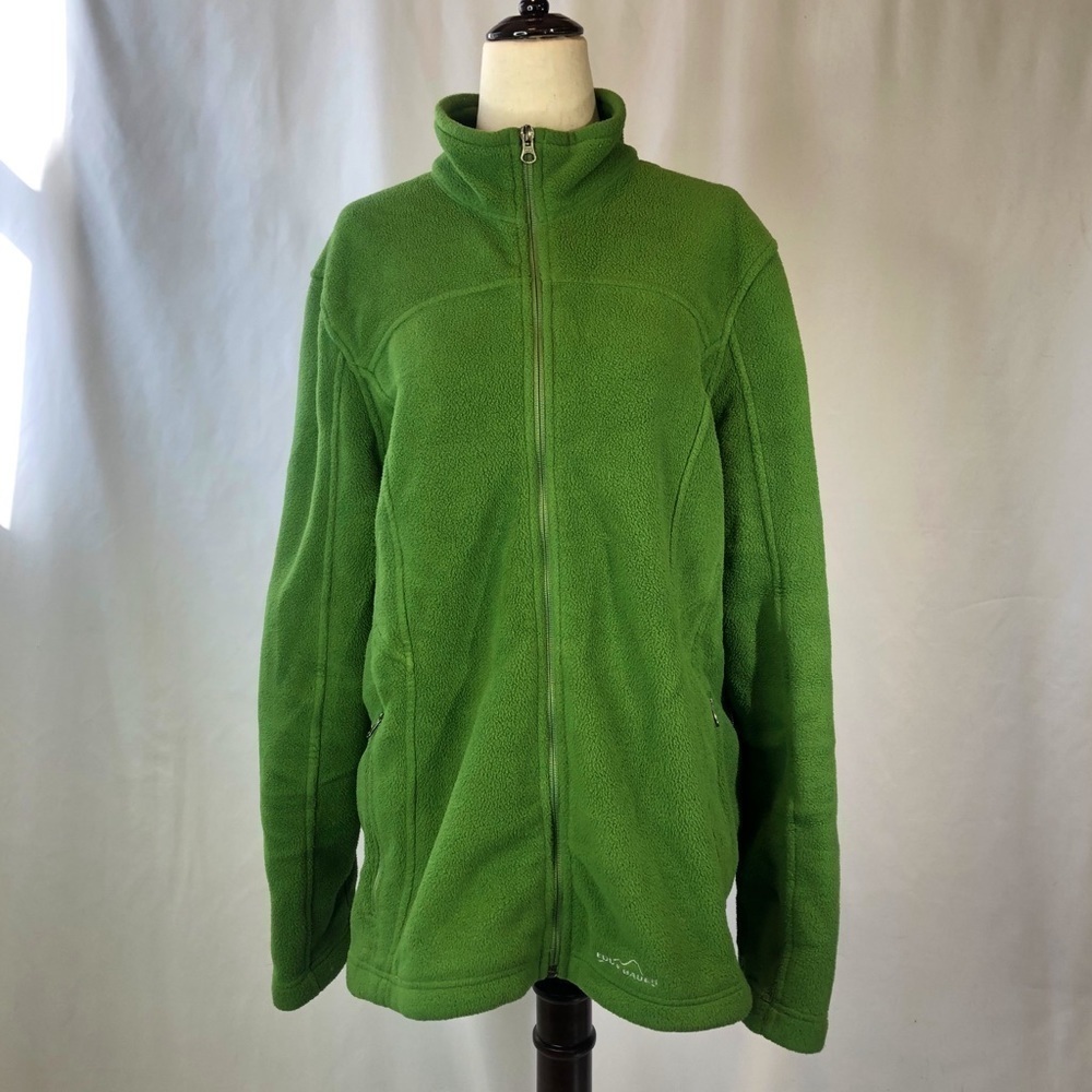 Eddie Bauer polartec full zip jacket XXL green